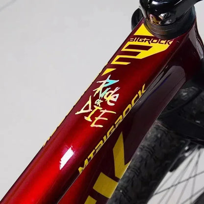 Autocollants imperméables pour cadre de vélo ou VTT, décalcomanies décoratives pour tube supérieur de vélo, accessoires de moto