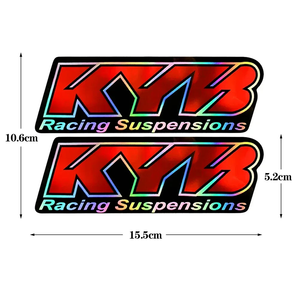 Autocollants de suspension de moto pour KTM, Yamaha, Honda, CBR, Suzuki, Kawasaki, DucSau, décalcomanie de fourche Showa, KYB WP, logo de vélo, motocross, 2 pièces