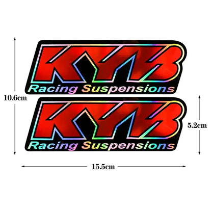 Autocollants de suspension de moto pour KTM, Yamaha, Honda, CBR, Suzuki, Kawasaki, DucSau, décalcomanie de fourche Showa, KYB WP, logo de vélo, motocross, 2 pièces