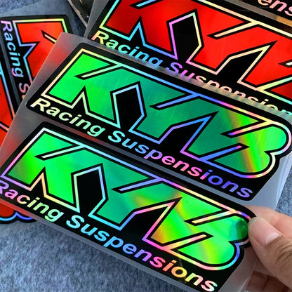 Autocollants de suspension de moto pour KTM, Yamaha, Honda, CBR, Suzuki, Kawasaki, DucSau, décalcomanie de fourche Showa, KYB WP, logo de vélo, motocross, 2 pièces