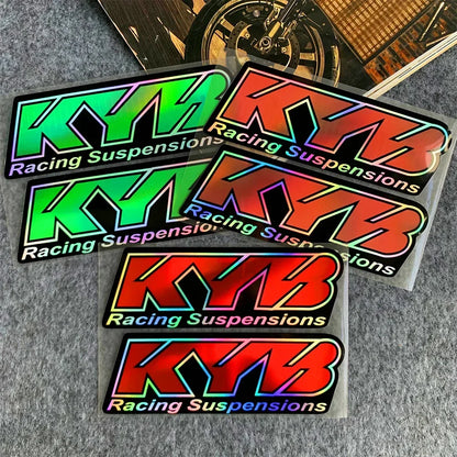 Autocollants de suspension de moto pour KTM, Yamaha, Honda, CBR, Suzuki, Kawasaki, DucSau, décalcomanie de fourche Showa, KYB WP, logo de vélo, motocross, 2 pièces